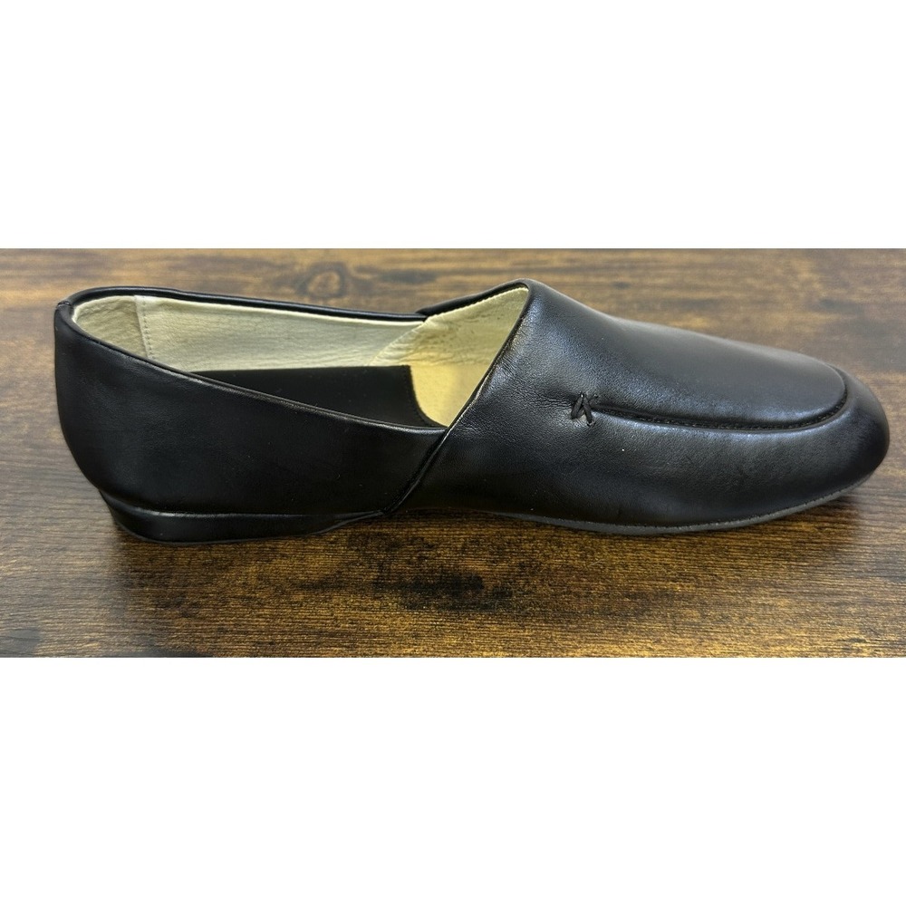 L.B. Evans Duke Opera Mens Black Leather Casual Slippers Slip On Shoes Size 8M 8 - Picture 3 of 15